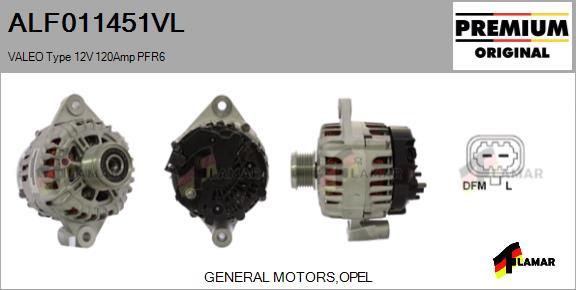 FLAMAR ALF011451VL - Alternator autospares.lv