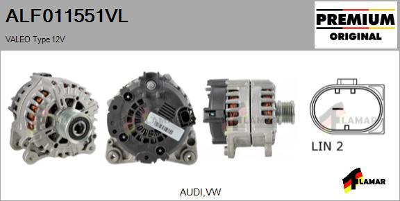 FLAMAR ALF011551VL - Alternator autospares.lv