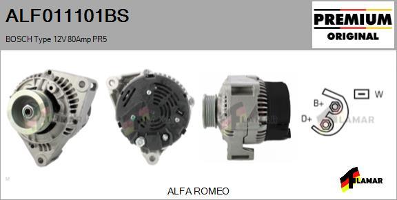 FLAMAR ALF011101BS - Alternator autospares.lv