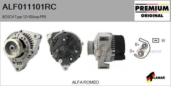 FLAMAR ALF011101RC - Alternator autospares.lv