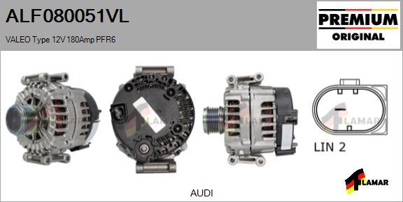 FLAMAR ALF080051VL - Alternator autospares.lv