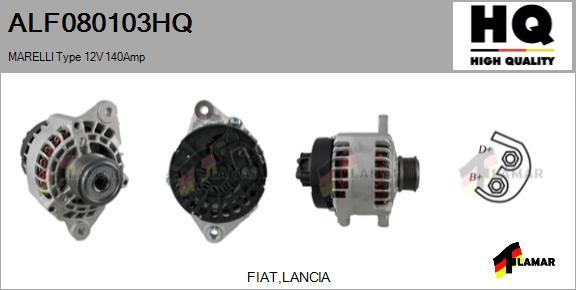 FLAMAR ALF080103HQ - Alternator autospares.lv