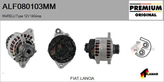 FLAMAR ALF080103MM - Alternator autospares.lv