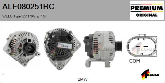 FLAMAR ALF080251RC - Alternator autospares.lv