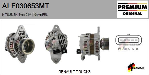 FLAMAR ALF030653MT - Alternator autospares.lv