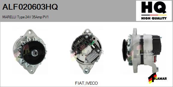 FLAMAR ALF020603HQ - Alternator autospares.lv