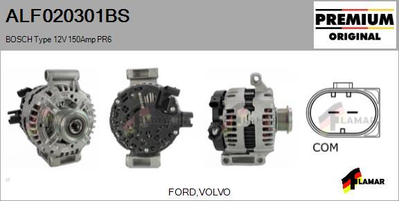 FLAMAR ALF020301BS - Alternator autospares.lv