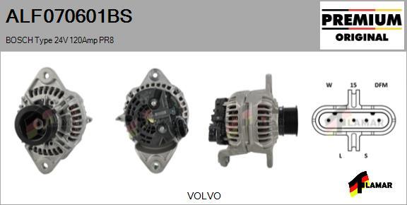 FLAMAR ALF070601BS - Alternator autospares.lv