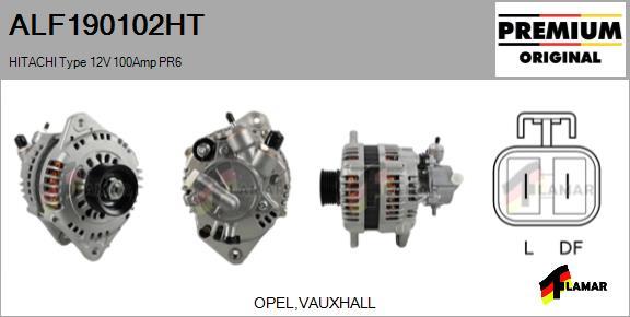 FLAMAR ALF190102HT - Alternator autospares.lv