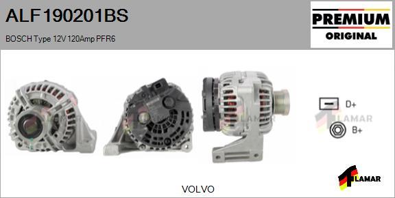 FLAMAR ALF190201BS - Alternator autospares.lv