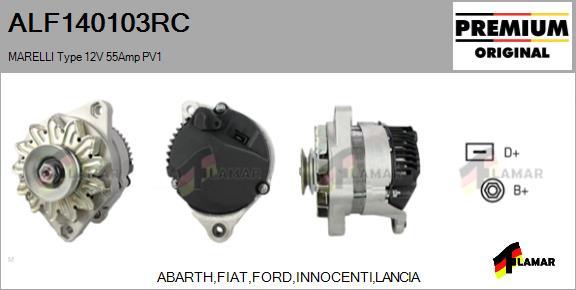 FLAMAR ALF140103RC - Alternator autospares.lv