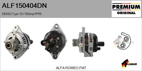 FLAMAR ALF150404DN - Alternator autospares.lv