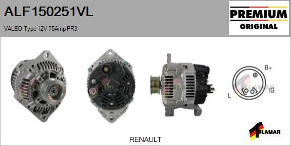 FLAMAR ALF150251VL - Alternator autospares.lv