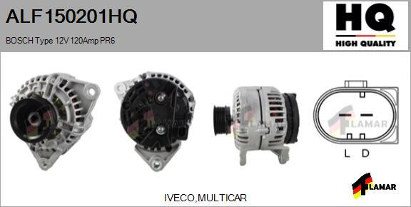 FLAMAR ALF150201HQ - Alternator autospares.lv