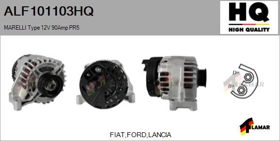 FLAMAR ALF101103HQ - Alternator autospares.lv