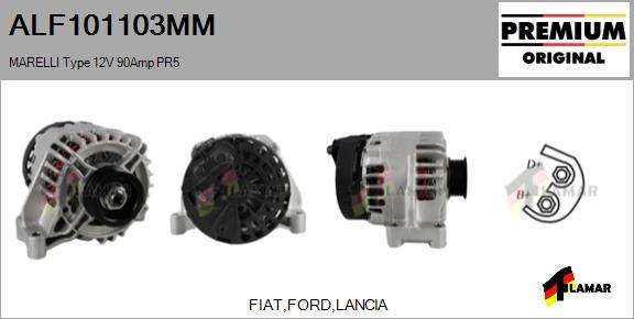 FLAMAR ALF101103MM - Alternator autospares.lv