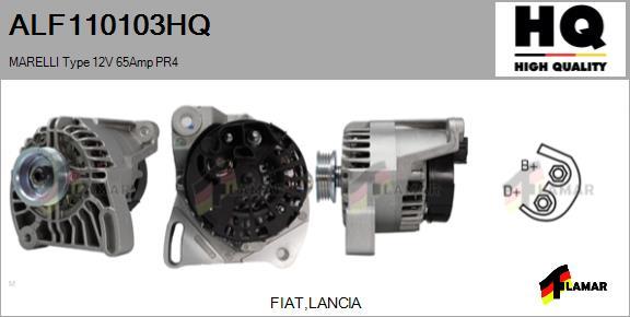 FLAMAR ALF110103HQ - Alternator autospares.lv