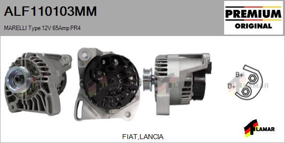 FLAMAR ALF110103MM - Alternator autospares.lv