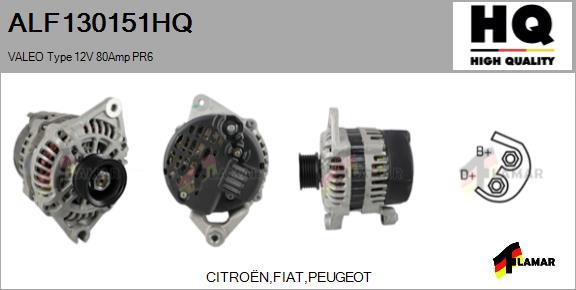 FLAMAR ALF130151HQ - Alternator autospares.lv