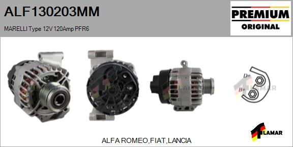 FLAMAR ALF130203MM - Alternator autospares.lv