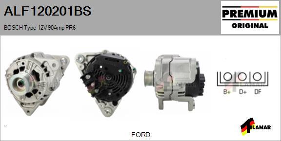 FLAMAR ALF120201BS - Alternator autospares.lv