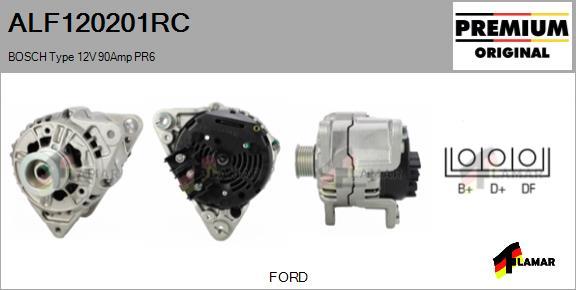 FLAMAR ALF120201RC - Alternator autospares.lv