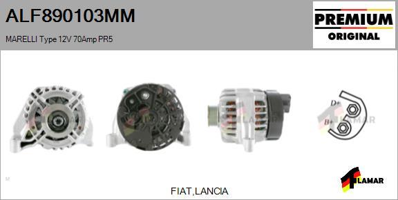 FLAMAR ALF890103MM - Alternator autospares.lv