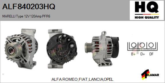 FLAMAR ALF840203HQ - Alternator autospares.lv