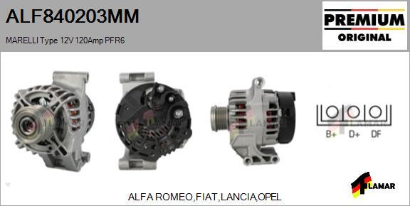 FLAMAR ALF840203MM - Alternator autospares.lv