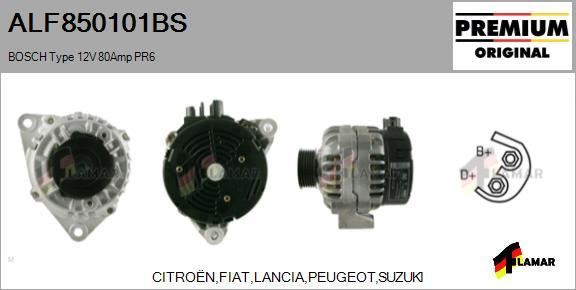 FLAMAR ALF850101BS - Alternator autospares.lv