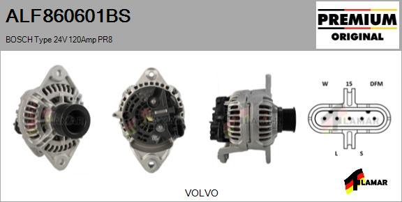 FLAMAR ALF860601BS - Alternator autospares.lv