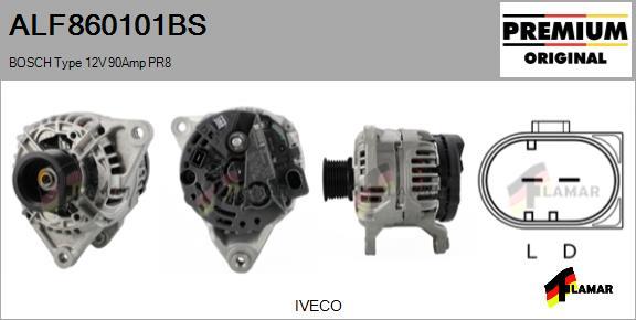 FLAMAR ALF860101BS - Alternator autospares.lv