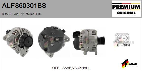 FLAMAR ALF860301BS - Alternator autospares.lv