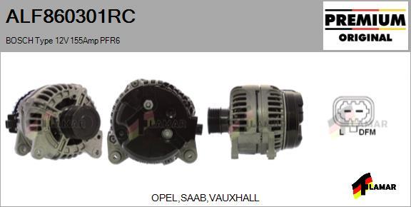 FLAMAR ALF860301RC - Alternator autospares.lv