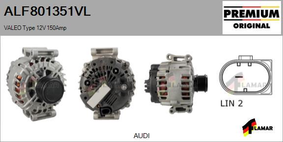 FLAMAR ALF801351VL - Alternator autospares.lv