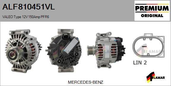 FLAMAR ALF810451VL - Alternator autospares.lv