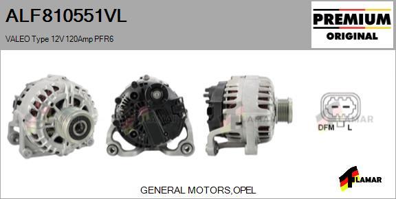 FLAMAR ALF810551VL - Alternator autospares.lv