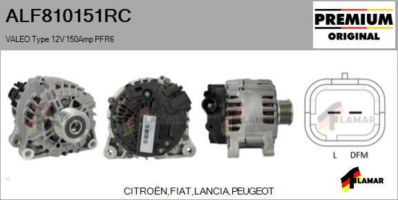 FLAMAR ALF810151RC - Alternator autospares.lv