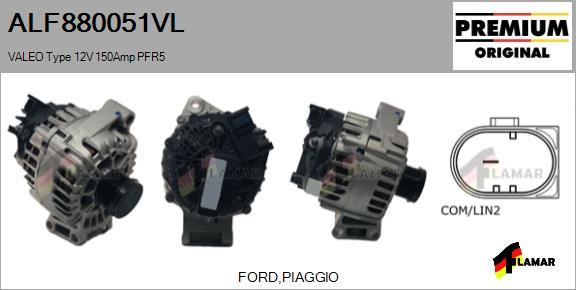 FLAMAR ALF880051VL - Alternator autospares.lv