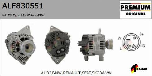 FLAMAR ALF830551
 - Alternator autospares.lv