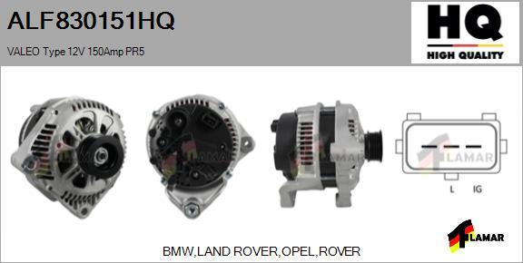 FLAMAR ALF830151HQ - Alternator autospares.lv