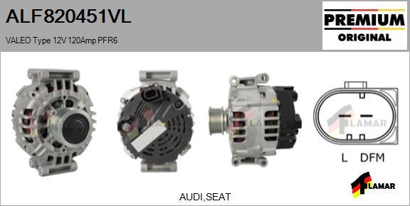 FLAMAR ALF820451VL - Alternator autospares.lv