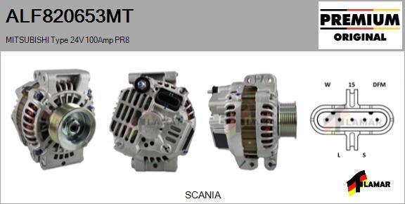 FLAMAR ALF820653MT - Alternator autospares.lv