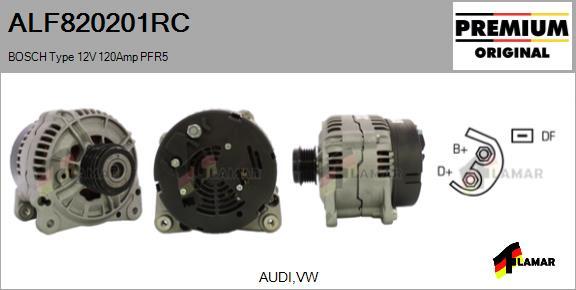 FLAMAR ALF820201RC - Alternator autospares.lv