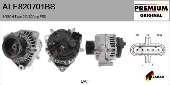 FLAMAR ALF820701BS - Alternator autospares.lv