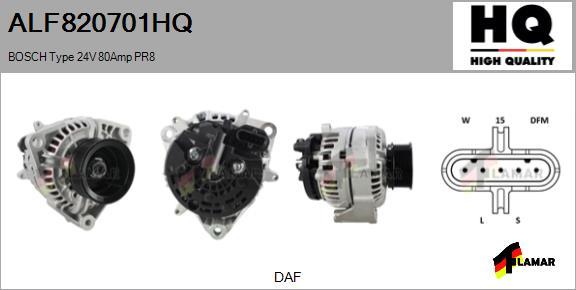 FLAMAR ALF820701HQ - Alternator autospares.lv