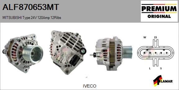 FLAMAR ALF870653MT - Alternator autospares.lv