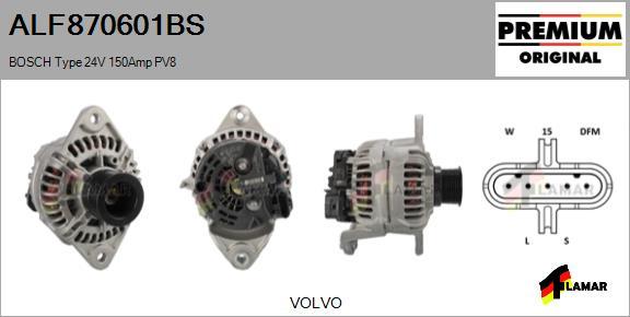 FLAMAR ALF870601BS - Alternator autospares.lv