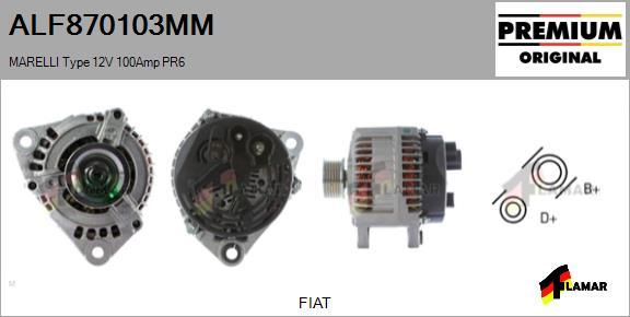 FLAMAR ALF870103MM - Alternator autospares.lv