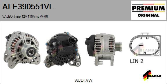 FLAMAR ALF390551VL - Alternator autospares.lv